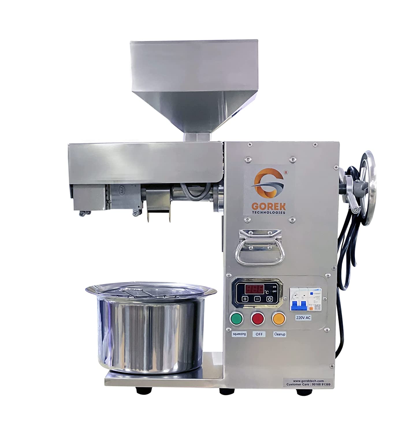 GorillaRock Oil Press Machine Commercial | Hot and Cold Pressing | Electric Oil Extraction Machine 110V