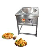 Stainless Steel 8 Ltr Electric Kadai with stand, 18 Inch