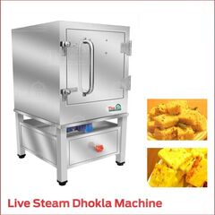Live Stream Dhokla Machine, 6 Plate