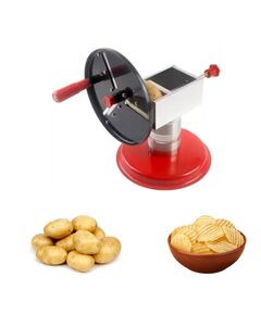 Hand Operated Stainless Steel Potato Wafer slicer Machine