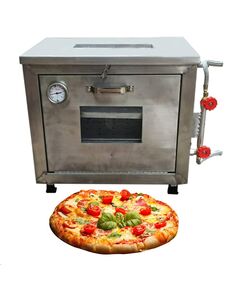 10x16 Inch Gas Operated Pizza Oven Glass Finish