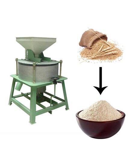 Horizontal Bolt Type Flour Mill, 5 HP, 18 Inches