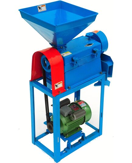 Automatic Commercial Rice Mill with 3HP Motor 250kg/hr Output