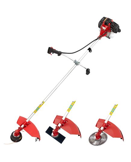 NEPTUNE SIMPLIFY FARMING 3 in 1 Brush 2 Stroke Grass Trimmer with 3 Blades (Medium, Red)