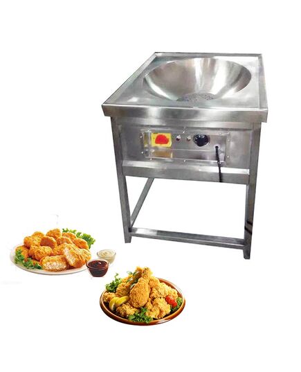 Stainless Steel 18 Ltr Electric Kadai with stand, 24 Inch