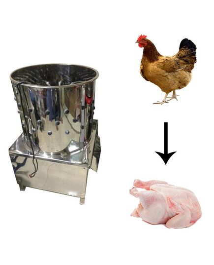 Chicken De-Feathering Machine 1.5 HP Motor 10 Birds