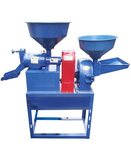 Automatic Combined Rice Mill & Pulverizer Machine Without Motor