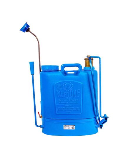 Neptune Hand Operated Knapsack Sprayer with 2 Nozzle Set (HDPE Tank),  16 Liters