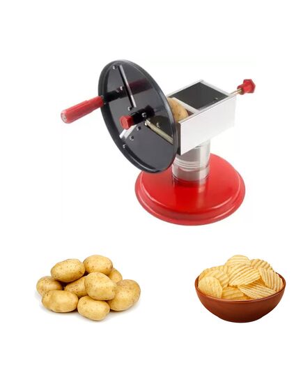 Hand Operated Stainless Steel Potato Wafer slicer Machine