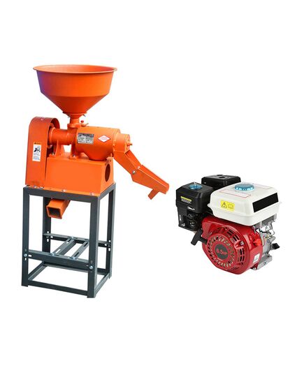 Heavy Duty Rice Mill Machine With 6.5 HP Petrol Engine, 150 Kg/Hr