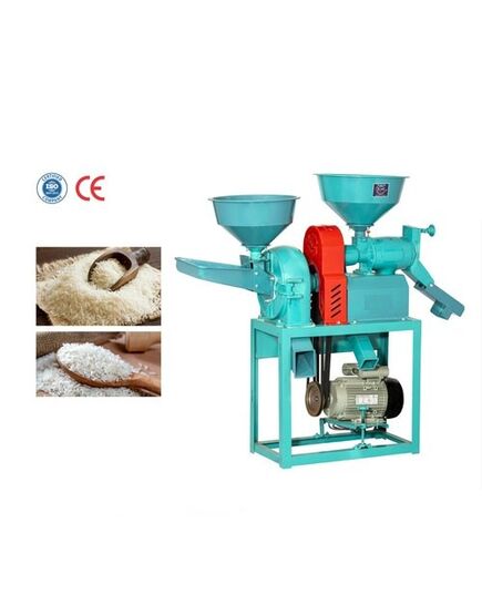 Mini Rice Mill with Pulverizer Machine, 3 HP Crompton Motor