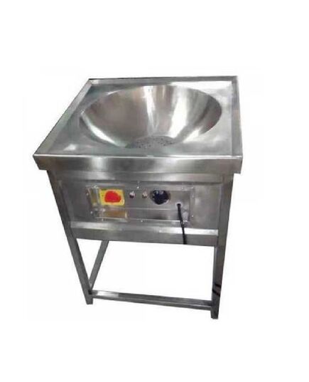 Stainless Steel 10 Ltr Electric Kadai with stand, 20 Inch