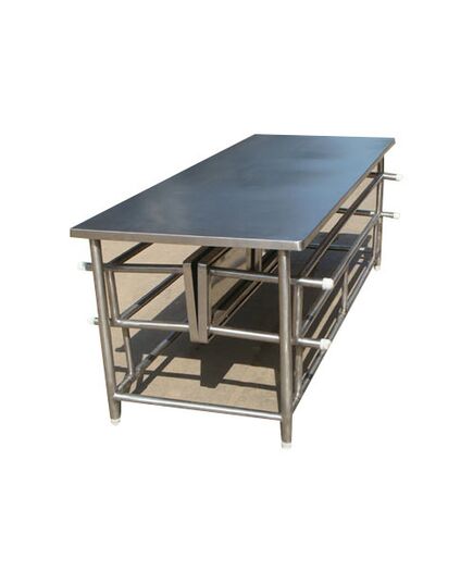 Stainless Steel Dining Table (12X2) (16X1)