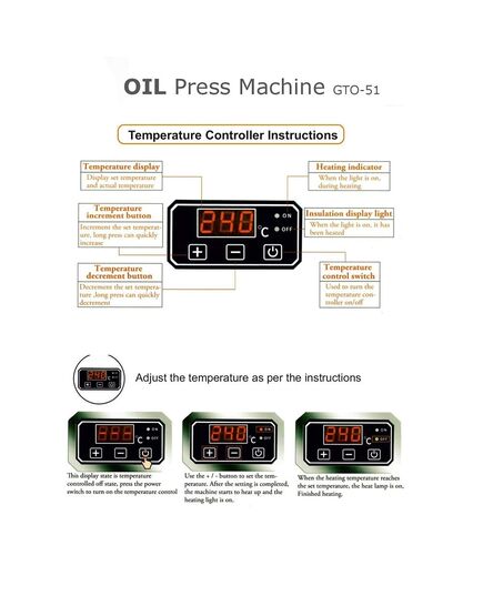 Gorek GTO-51 Mini Commercial Oil Press Machine