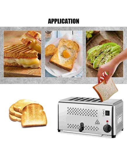 Stainless Steel 4-Bread Pop up Toaster