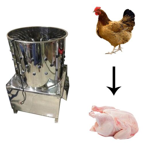 Tritor Chicken De-Feathering Machine, 1 HP Motor, 5 Birds