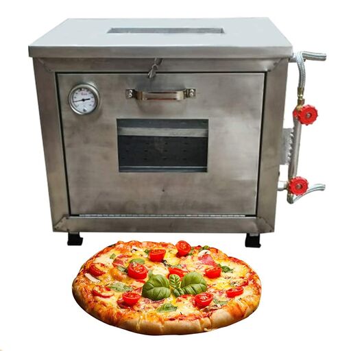 10x16 Inch Gas Operated Pizza Oven Glass Finish