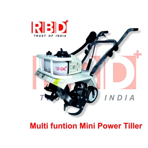 RBD Heavy Duty Power Tiller, Cultivator, Rotary, Weeder with 2 Stroke 3 HP Engine for Agriculture & Garden Use
