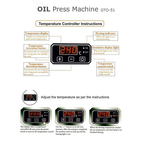 Gorek GTO-51 Mini Commercial Oil Press Machine