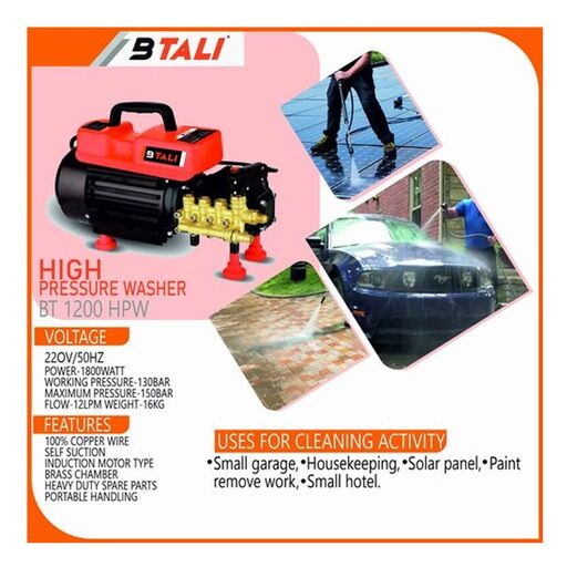 Btali High Pressure Washer 150 Bar