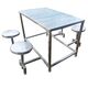 Stainless Steel 4 Stool Dining Table