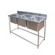 Commercial Stainless Steel Triple Sink Unit