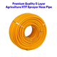 Royal Kissan 50 meter Heavy Duty 5 Layer HTP Hose Pipe 10mm